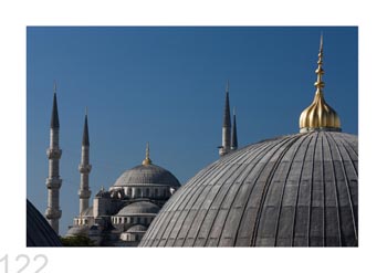 Blue Mosque & Hagia Sophia, Istanbul, Turkey.